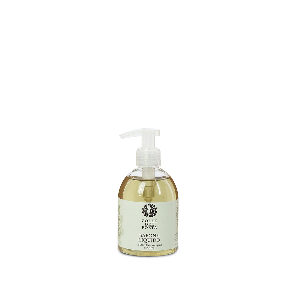 Sapone-mani-liquido-in-dispenser-all-olio-extra-vergine-colle-del-poeta sapone liquido mani all'olio extra vergine di oliva in dispenser da 250mL