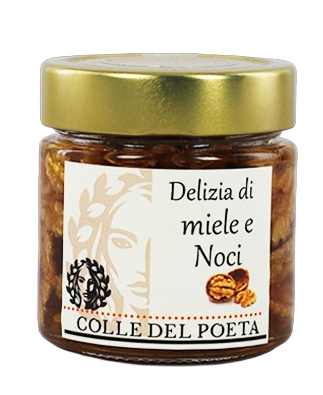 Delizia di miele e noci con miele di acacia 250g Colle del Poeta